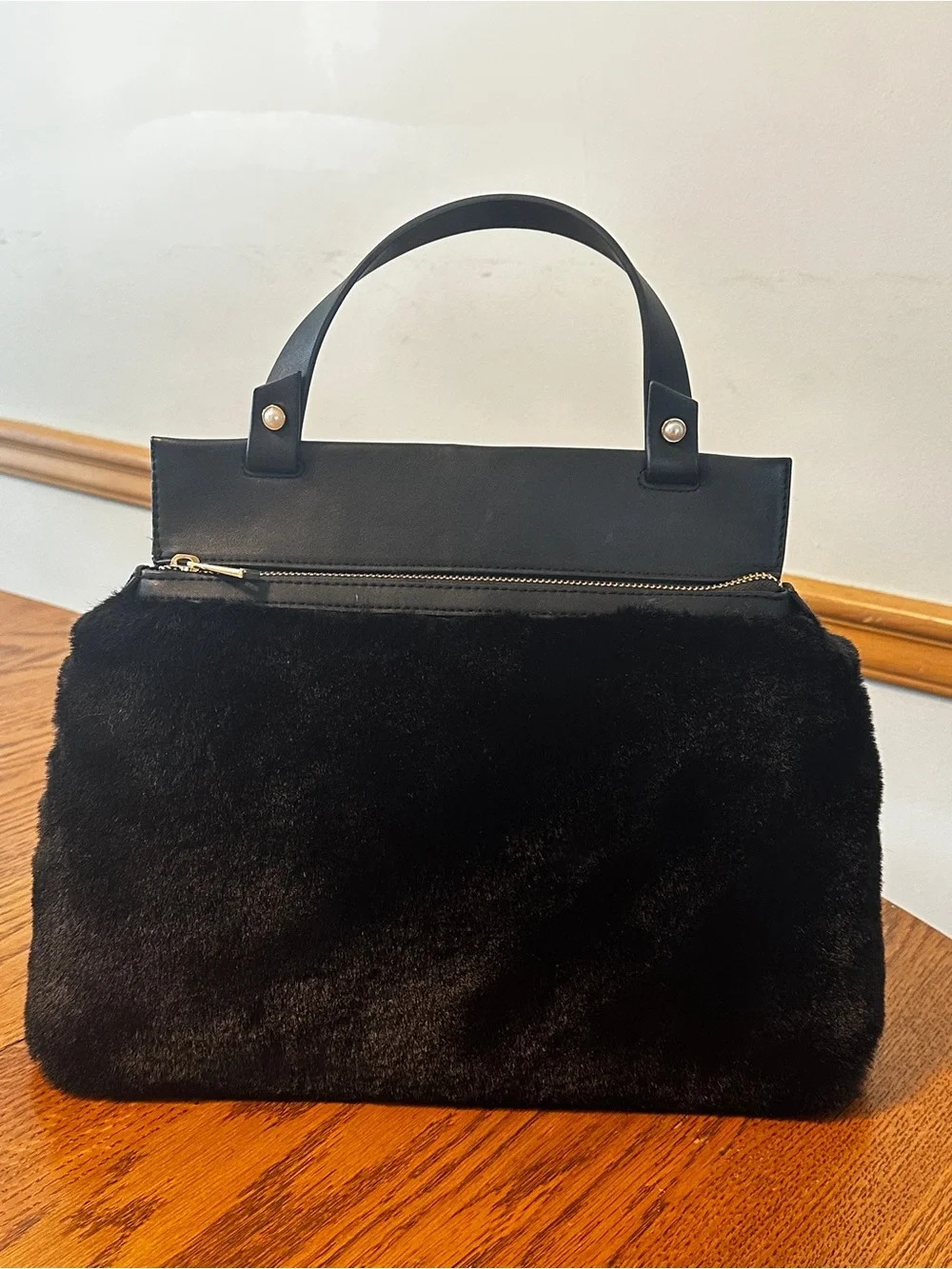 Faux Fur Handbag